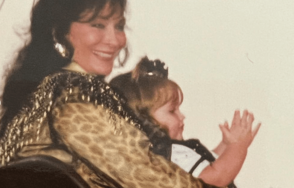 Emmy Russell as a toddler with Grandmother Loretta Lynn.